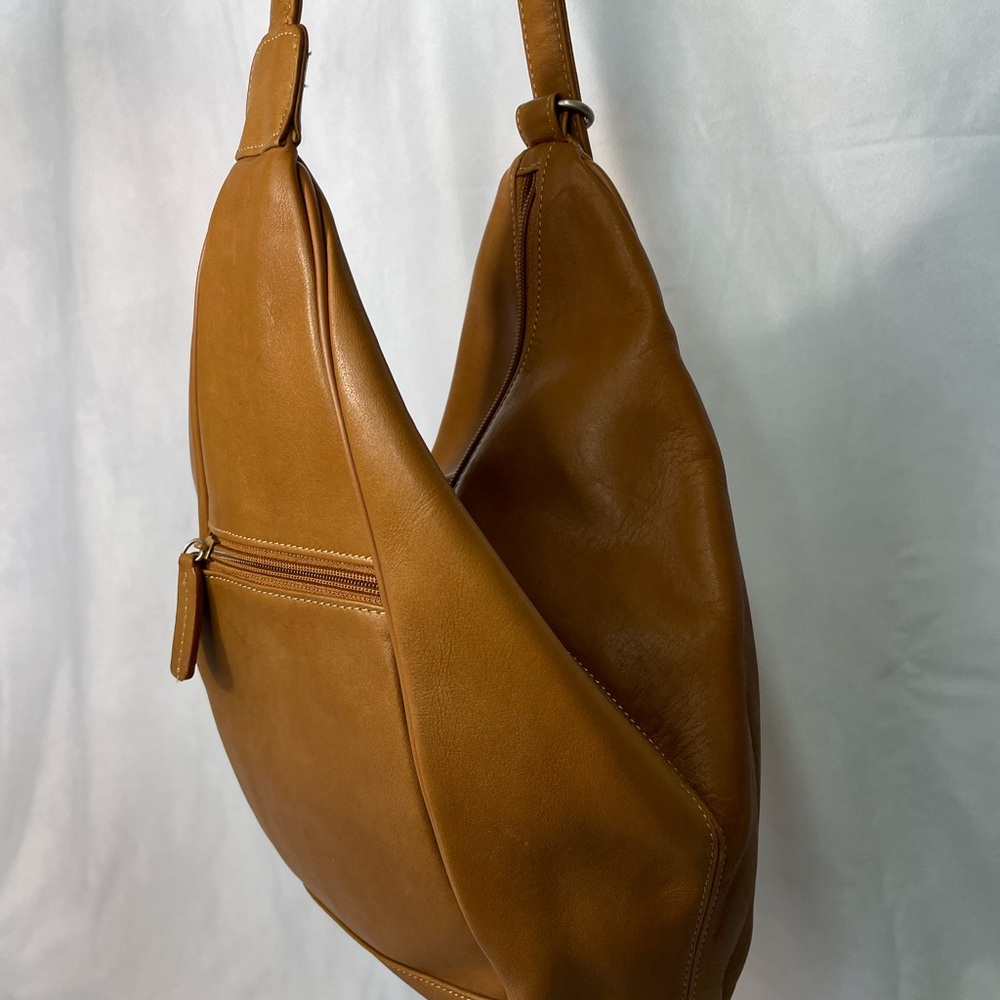Tignanello Caramel Leather Hobo Bag - Picture 4 of 10